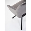 Стул HALMAR K535 серый/черный, поворотный